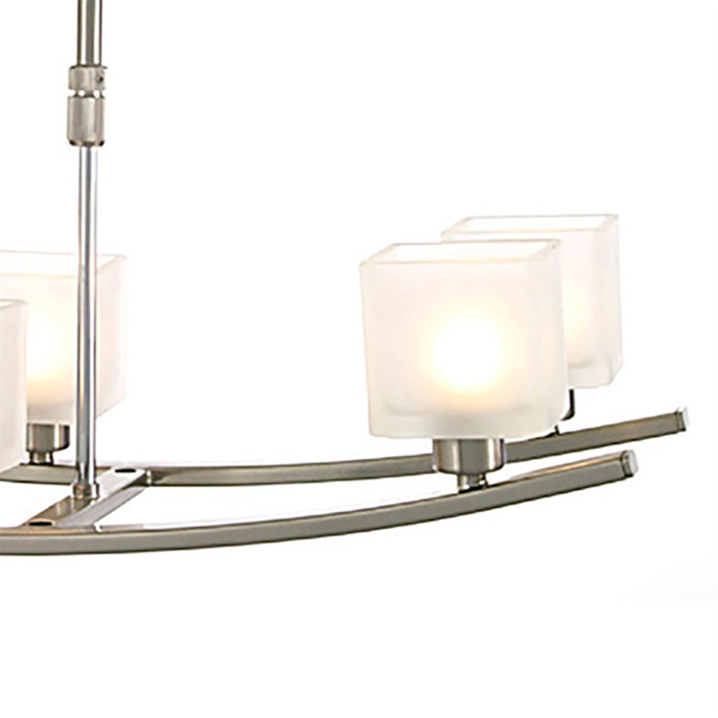 Diyas PILA 6 Light G9  G9 SATIN NICKEL Ceiling Pendant Light Fitting