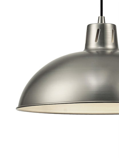 Deco Wellington Pulley System Pendant 1 Light E27 Antique Nickel