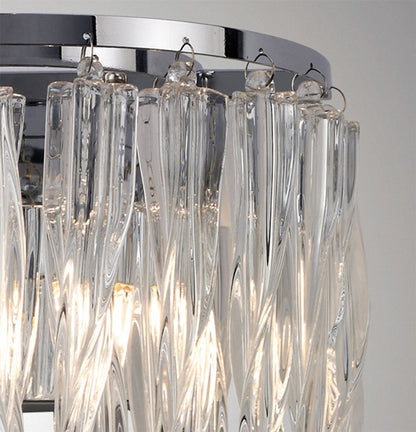 Diyas Tropez Wall Light 2 Light G9 Polished Chrome/Glass