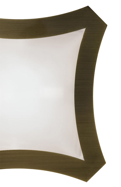 Mantra Alaska GU10 Ceiling/Wall 3 Light L1/SGU10, Antique Brass, CFL Lamps INCLUDED