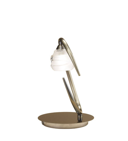 Mantra M1827 Loop Table Lamp 1 Light G9 ECO, Antique Brass