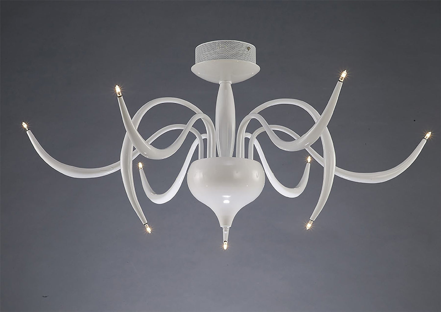 Diyas Llamas 96cm  9 Light G4 White, NOT LED/CFL Compatible Ceiling Light Fitting