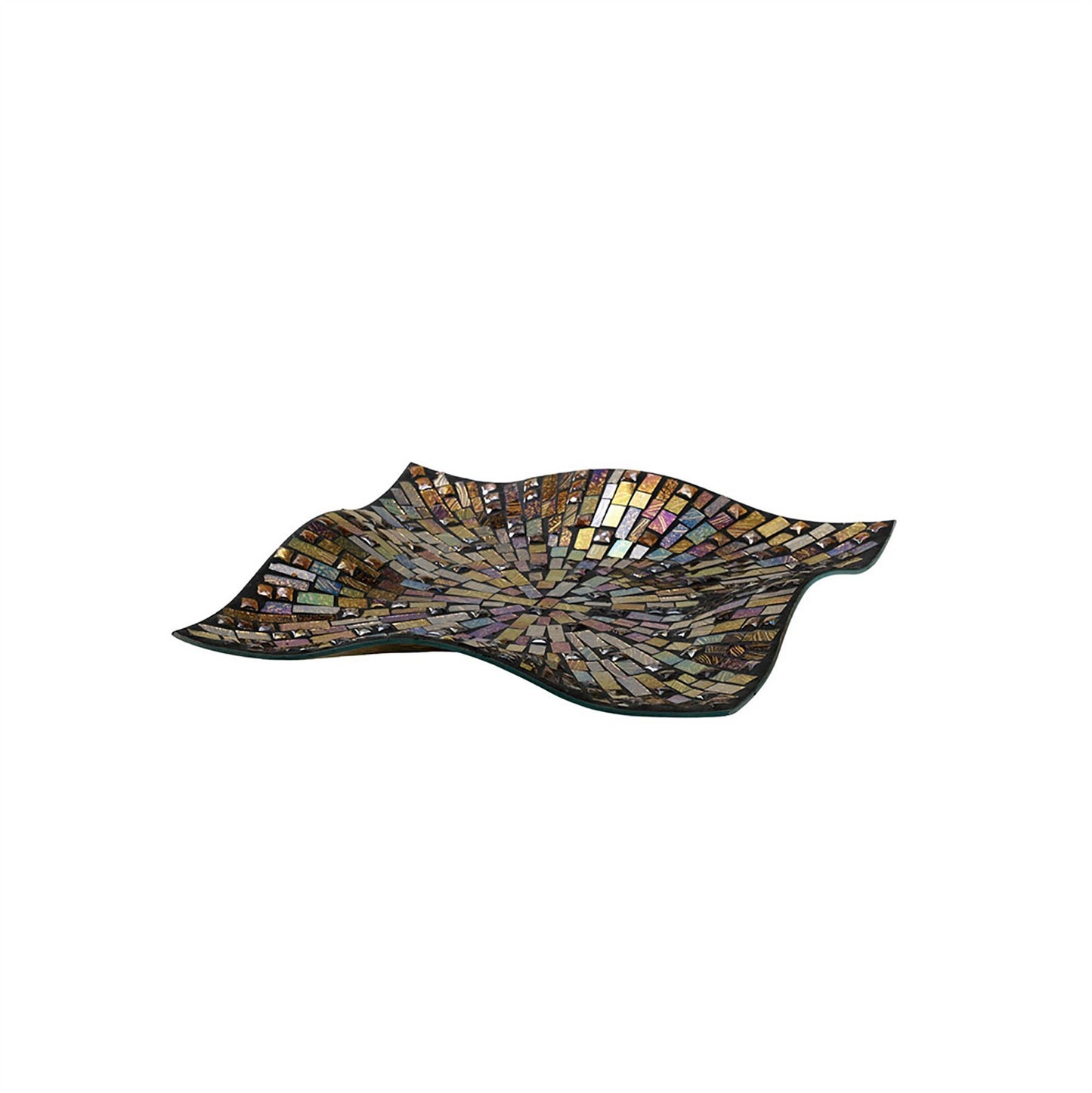 Diyas Home (DH) Luana Mosaic Platter Large Multi-Colour Mosaic