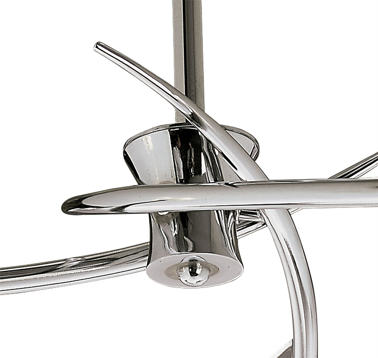 Mantra M0306 Flavia Semi Ceiling Round 3 Light G9, Polished Chrome