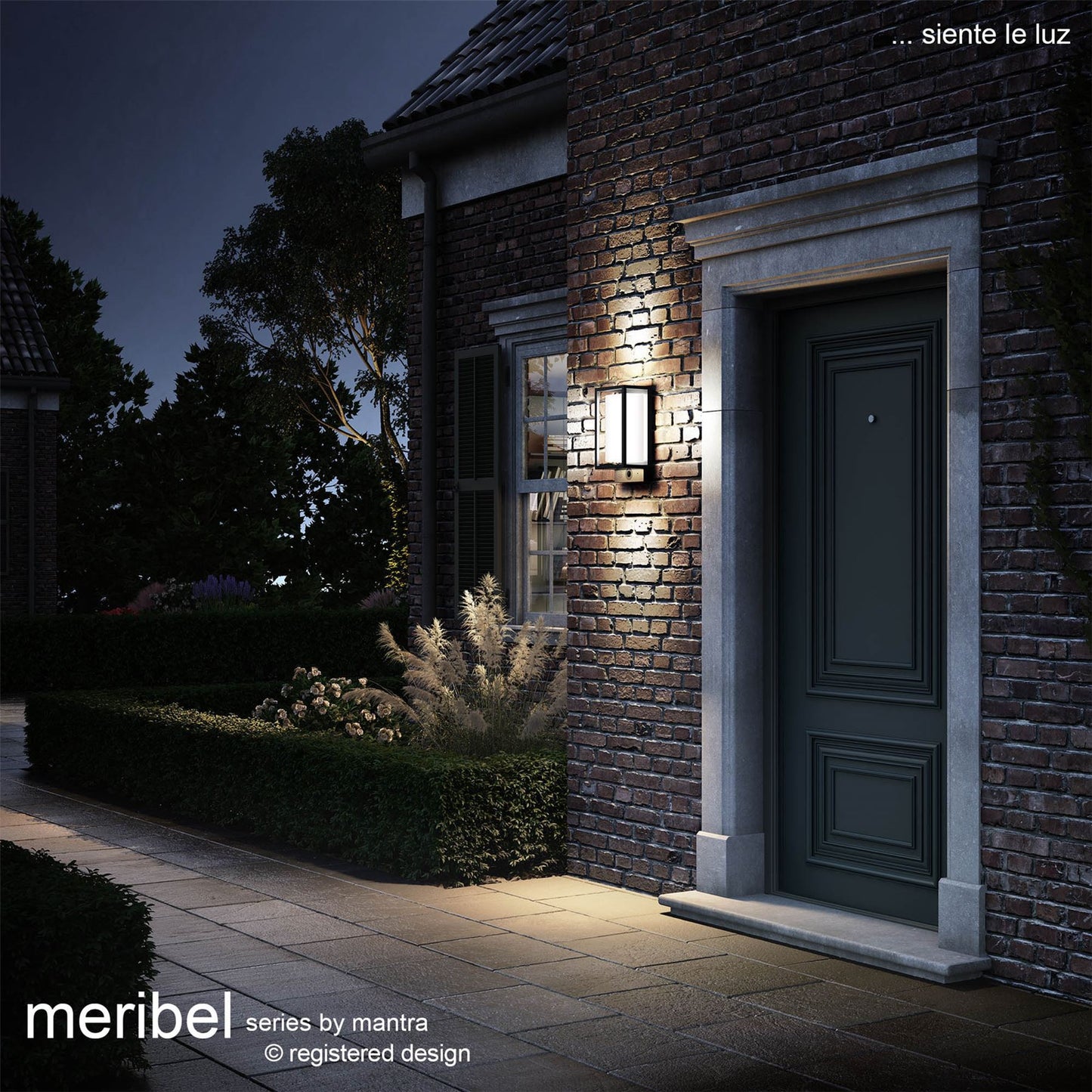 Mantra Fusion Meribel Camera/WIFI/CCT Wall Light with APP Control, 9W LED, 2700-6000K, 530lm, IP54, Graphite, 3yrs Warranty