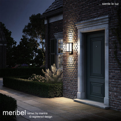 Mantra Fusion Meribel Camera/WIFI/CCT Wall Light with APP Control, 9W LED, 2700-6000K, 530lm, IP54, Graphite, 3yrs Warranty