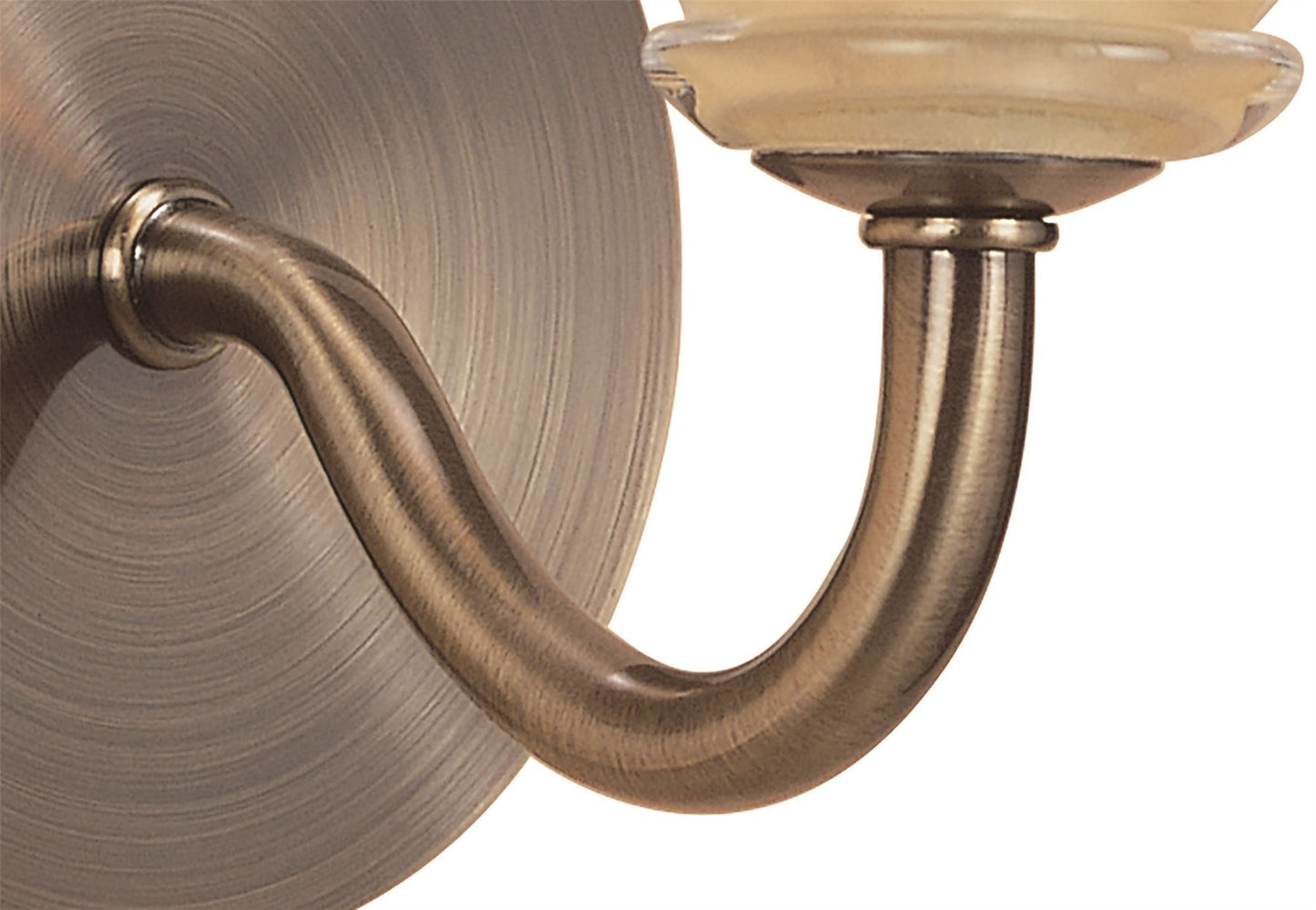 Mantra Sphere Wall Light Switched 1 Light G9, Antique Brass