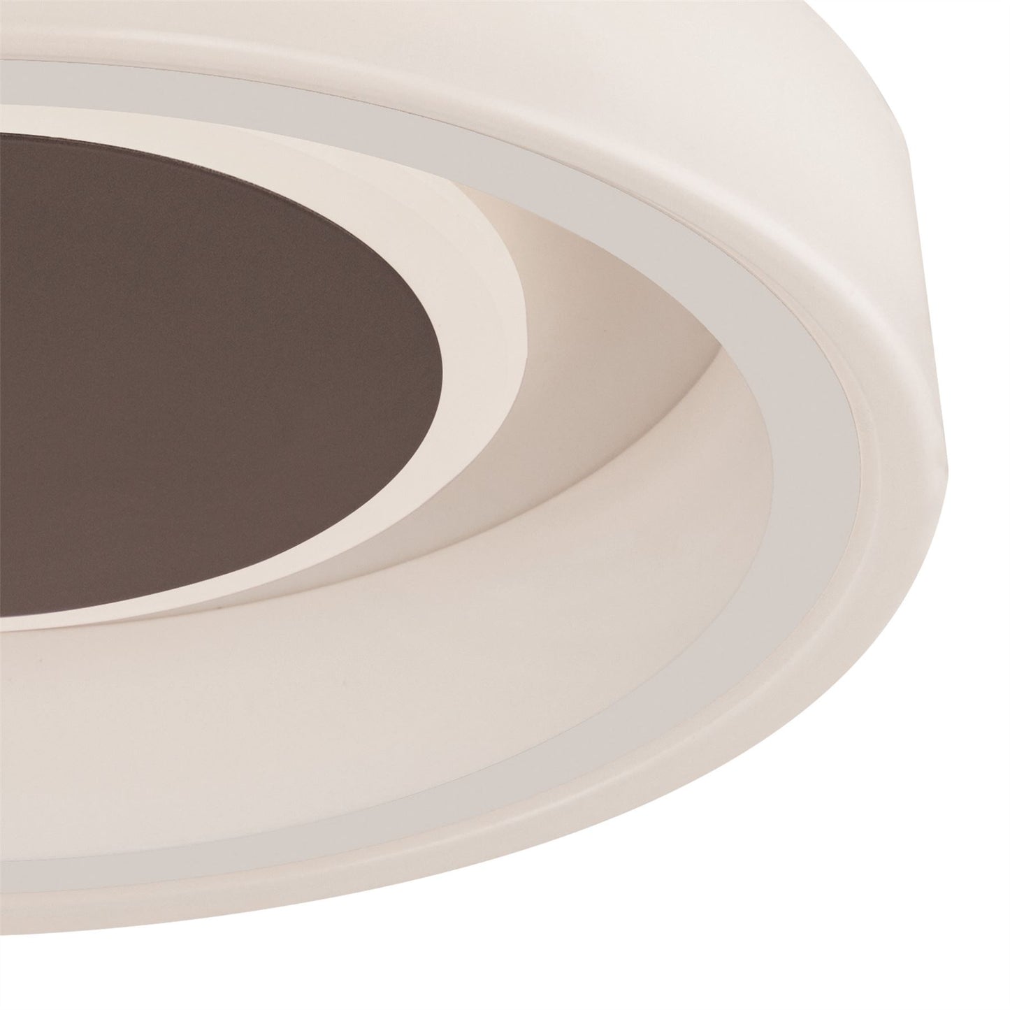 Mantra Fusion Moca 35.6cm Flush 36cm Round 30W LED 4000K, 1900lm, White/Mocha, 3yrs Warranty Ceiling