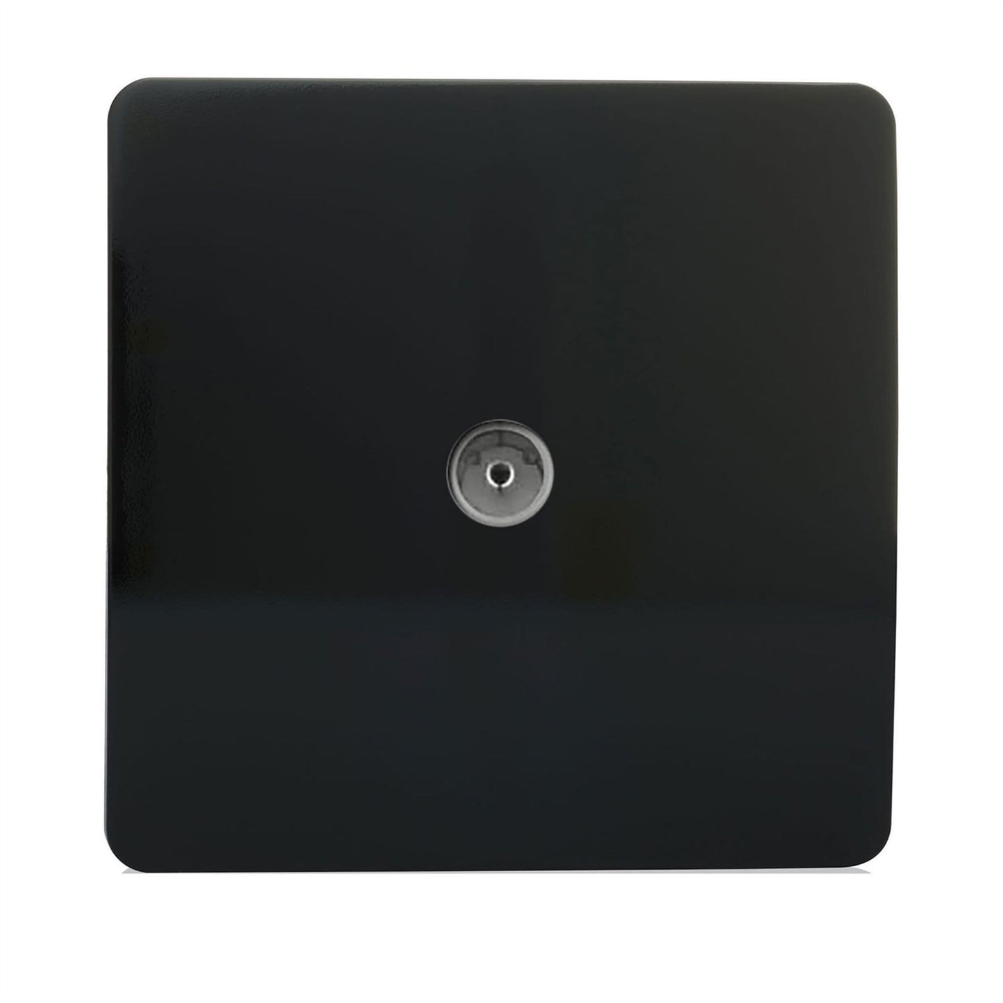 Trendi Artistic Modern Glossy Tactile TV Socket Black ART-TVSBK