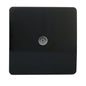 Trendi Artistic Modern Glossy Tactile TV Socket Black ART-TVSBK