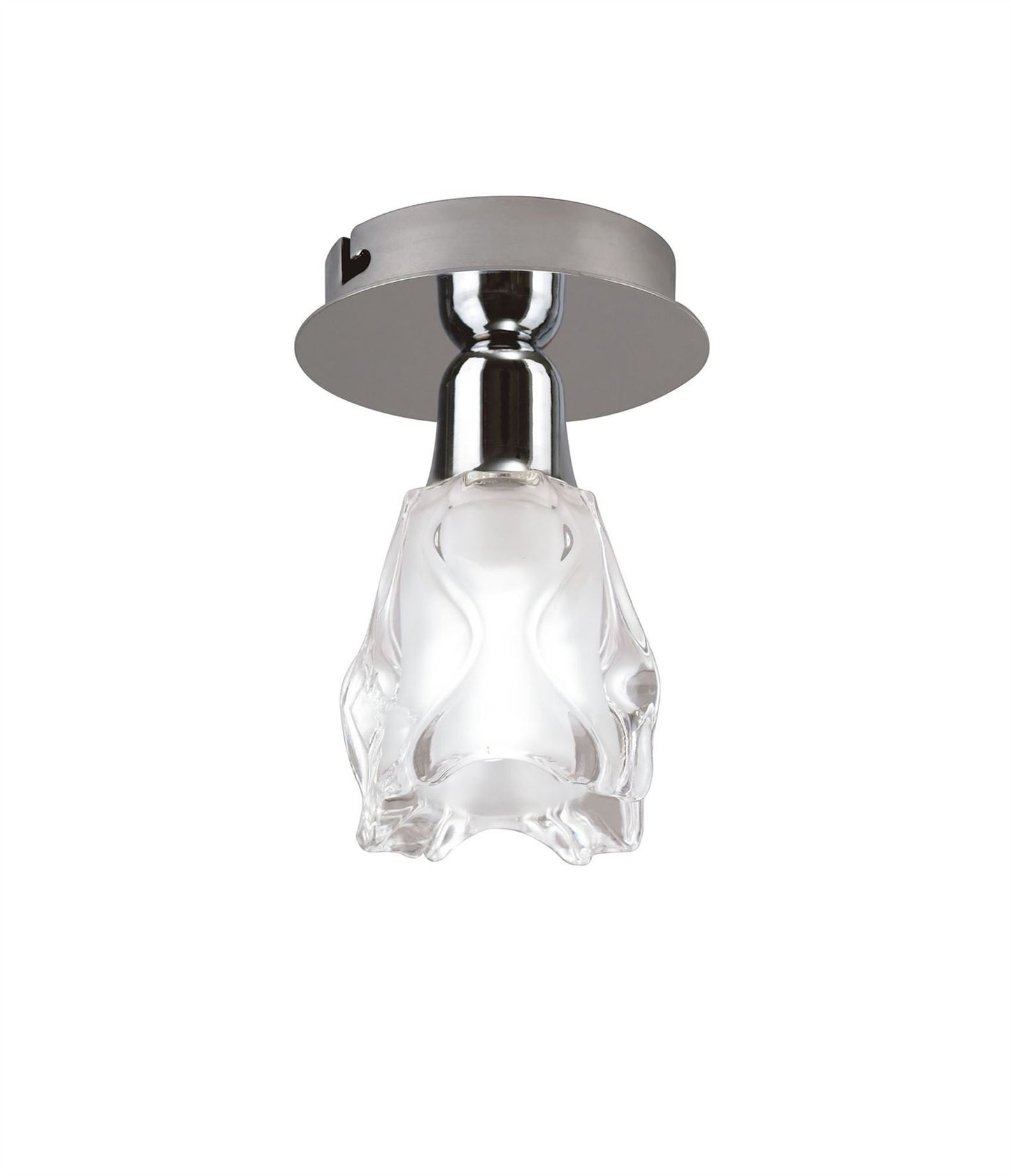 Mantra Amel 12cm Ceiling 1 Light L1/SGU10, Polished Chrome, CFL Lamps INCLUDED