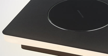 Mantra Fusion Zanzibar Table Lamp with Mobile Phone Induction Charger, 6W LED, 3000K, 450lm, Sand Black, 3yrs Warranty