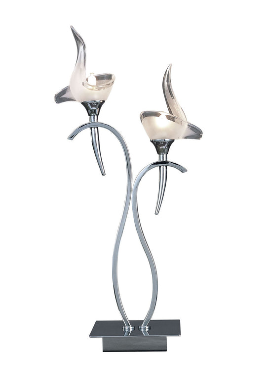 Mantra M0330 Viena Table Lamp 2 Light G9, Polished Chrome