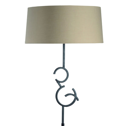 Mantra M5219 Argi Floor Lamp 4 Light E27 with Taupe Shade Brown Oxide