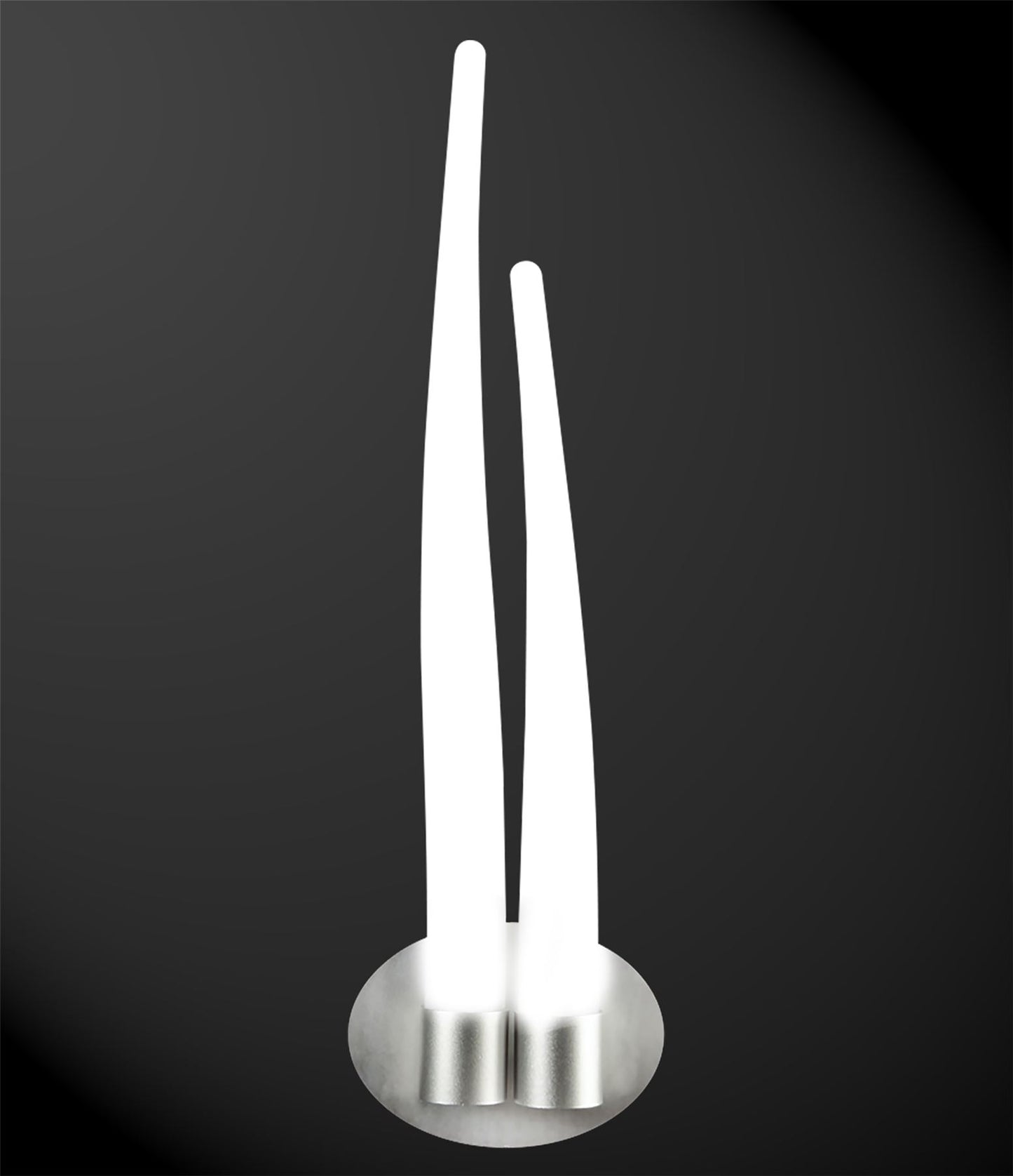 Mantra M1694 Estalacta Wall Light 2 Light GU10 Indoor/Outdoor, Silver/Opal White