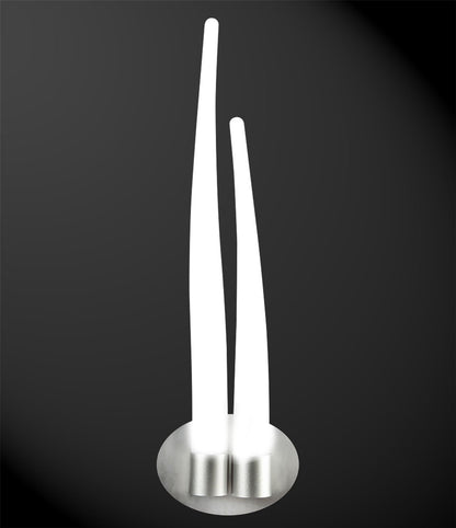 Mantra M1694 Estalacta Wall Light 2 Light GU10 Indoor/Outdoor, Silver/Opal White