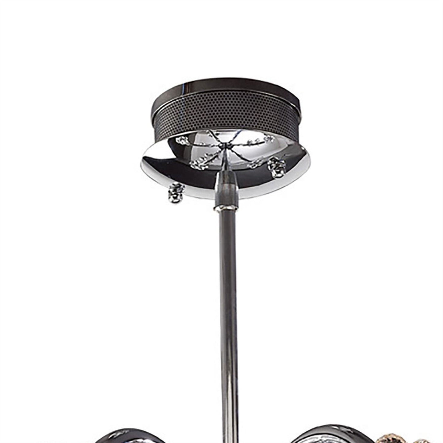 Diyas Octavia 65cm  9 Light G4 Polished Chrome/Crystal, NOT LED/CFL Compatible Ceiling Pendant Light Fitting
