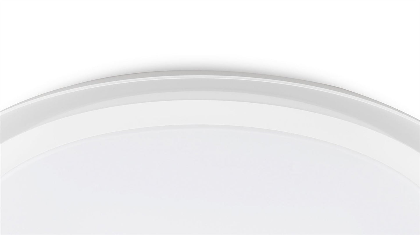 Mantra Fusion Edge Smart 46.5cm Ceiling Light, 56W LED, 3000-5000K Tuneable White, 3000lm, Remote Control, 3yrs Warranty