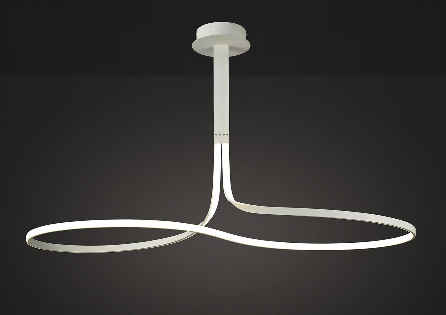 Mantra Nur XL Nur Blanco XL Rectangular Semi Flush 50W LED 4000K, 3900lm, Dimmable, White/Frosted Acrylic, 3yrs Warranty Ceiling