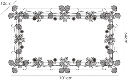 Diyas Home Aviance Illuminated Mirror Switched 12 Light G4 Pol.Chrome/Crystal (Pallet Shipment Only), NOT LED/CFL Compatible Item Weight: 18.0kg