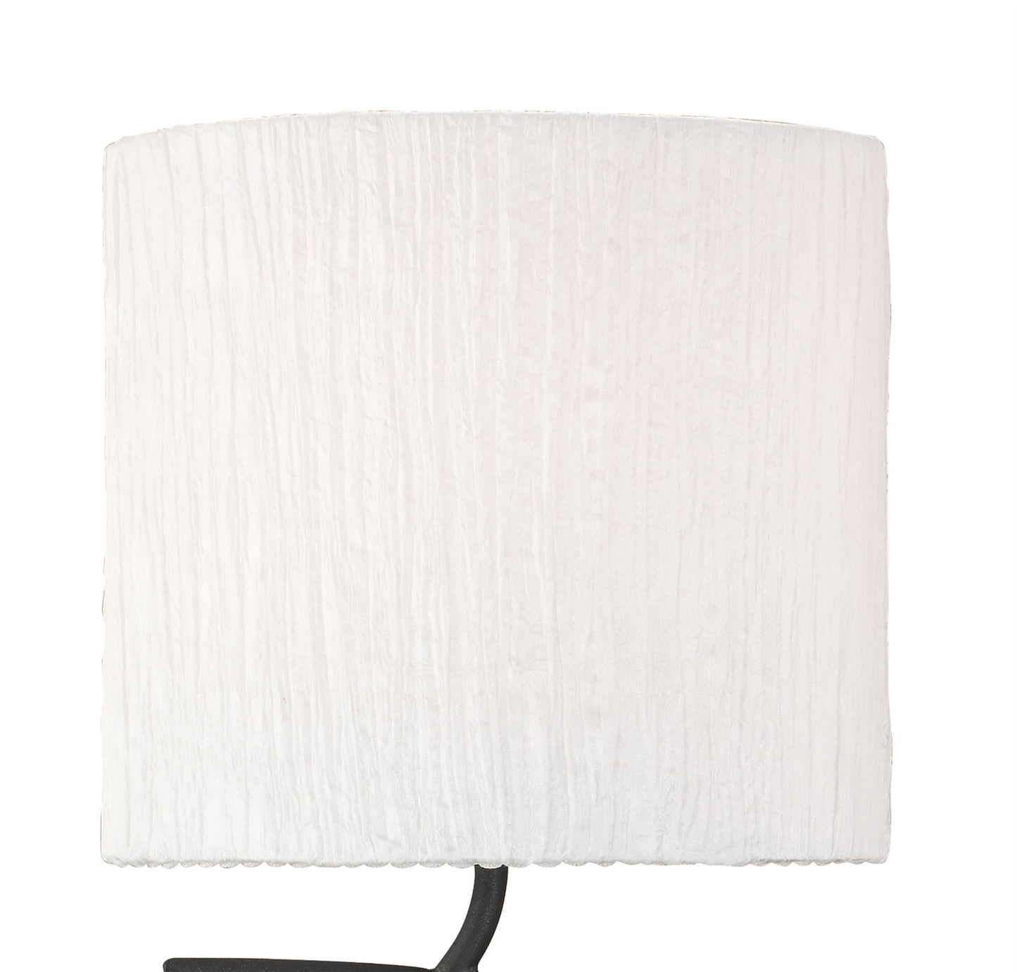 Mantra Eve Wall Light Switched 2 Light E27, Anthracite with White Oval Shades