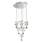 Diyas Aviva 40cm  Round 10 Light 4000K LED Polished Chrome/Crystal Ceiling Pendant Light Fitting