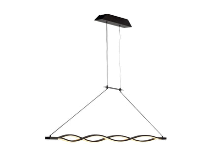 Mantra M5817 Sahara Linear Pendant 36W LED 2800K, 2520lm, Dimmable Frosted Acrylic, Brown Oxide, 3yrs Warranty