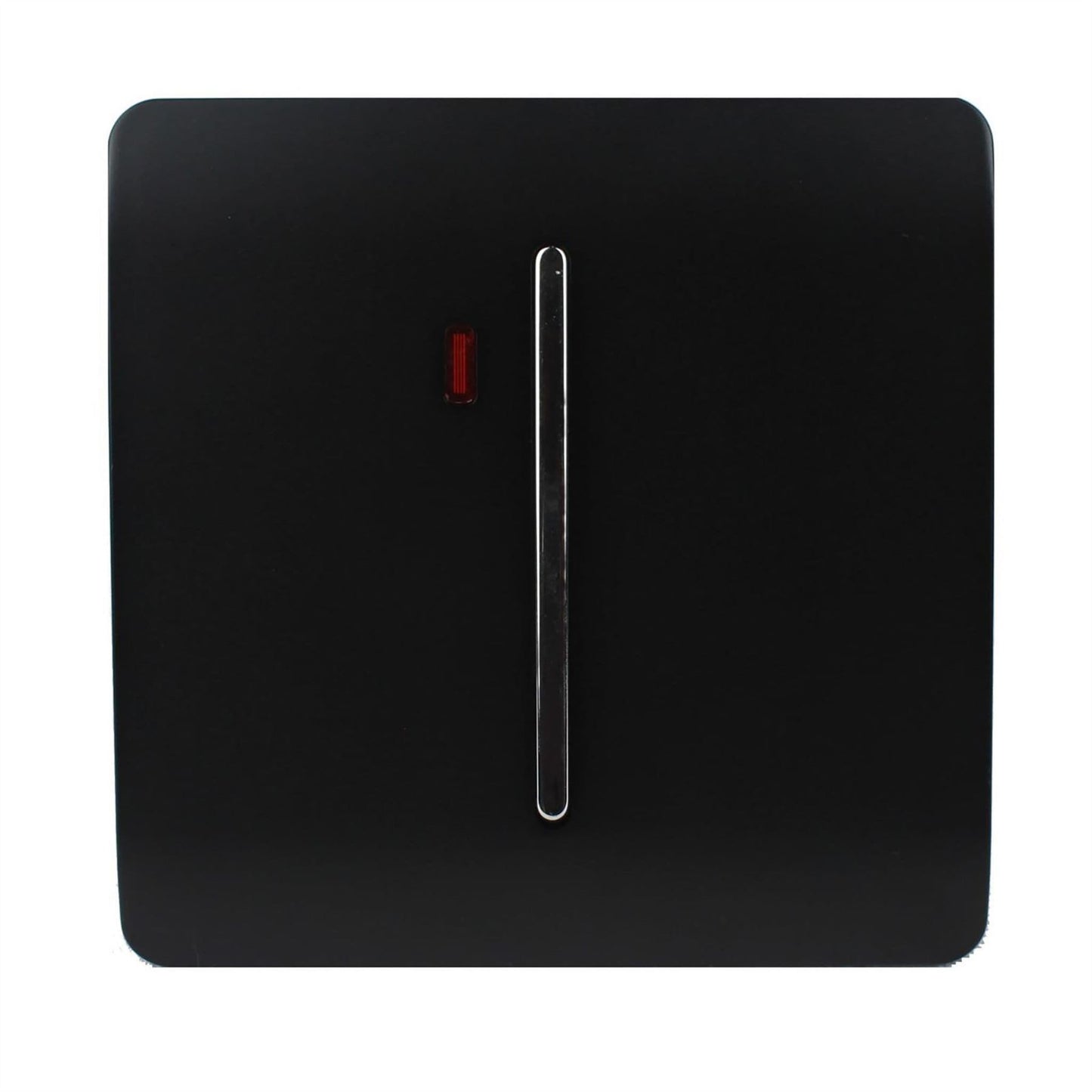 Trendi Artistic Modern Glossy 20 A  Light Switch & Neon Insert Black ART-WHS1BK