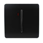 Trendi Artistic Modern Glossy 20 A  Light Switch & Neon Insert Black ART-WHS1BK