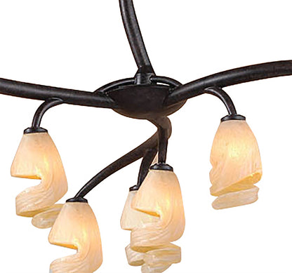 Mantra Forest 70cm Pendant 3 Arm 9 Light G9, Brown/Black Oxide