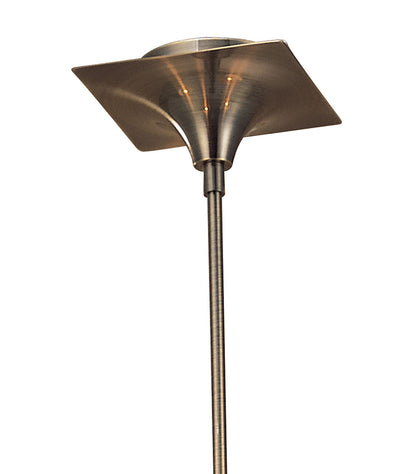 Mantra Siena 55cm Pendant Round 4 Light E14, Antique Brass with Amber Cream Shades and Amber Crystal