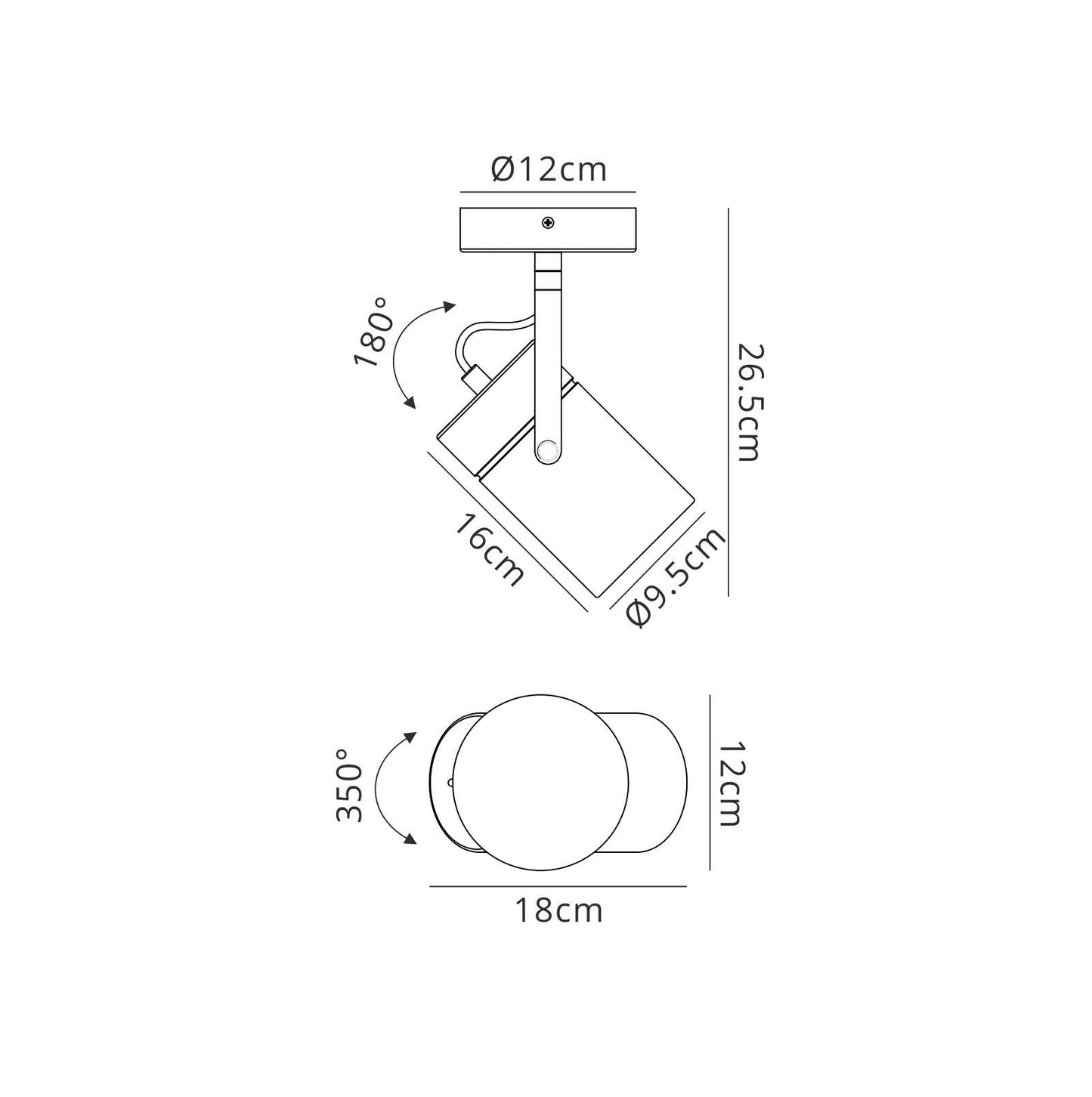 Mantra Fusion Fusion M6016 Aruba Spot 1L 1 x E27 Max 40W (Not Incl) Silver - M6016 Ceiling