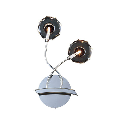 Diyas Izona Wall Light 2 Light G4 Polished Chrome, NOT LED/CFL Compatible