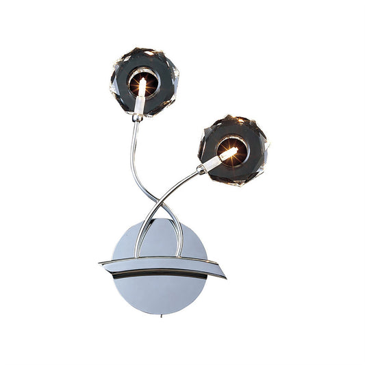 Diyas Izona Wall Light 2 Light G4 Polished Chrome, NOT LED/CFL Compatible
