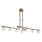 Mantra M1860 Ice Rectangular Telescopic 8 Light G9 ECO, Antique Brass