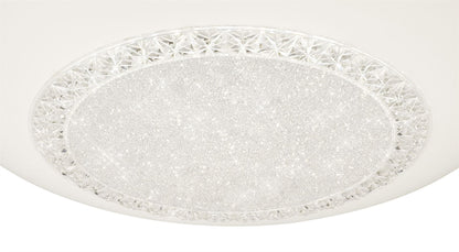 Mantra Fusion Fusion M6235 Opera Flush Ceiling Light 41cm Round, 24W LED, 3000-6500K Tuneable White, 1680lm, White, Remote Control, 3yrs Warranty
