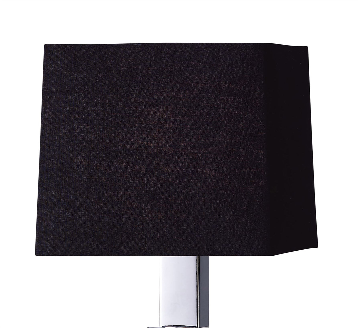 Mantra M0789 Akira Table Lamp 1 Light E14, Polished Chrome with Black Shade