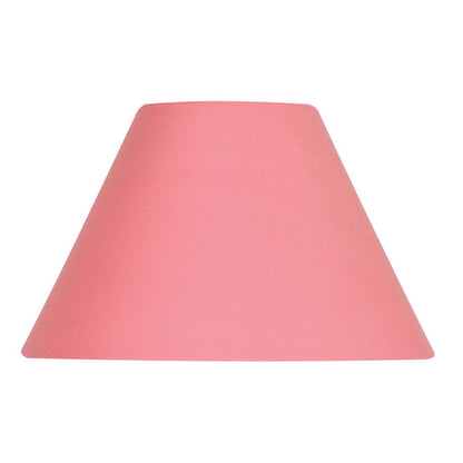 Oaks Lighting S501/5 Cotton Coolie Lampshade 140mm - Clip-On Candle Light Shade - Salmon