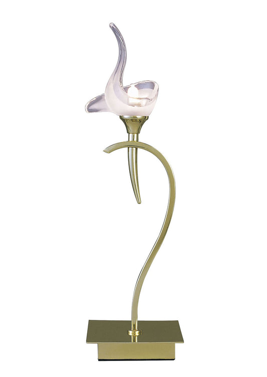 Mantra Viena Table Lamp 1 Light G9, Polished Brass