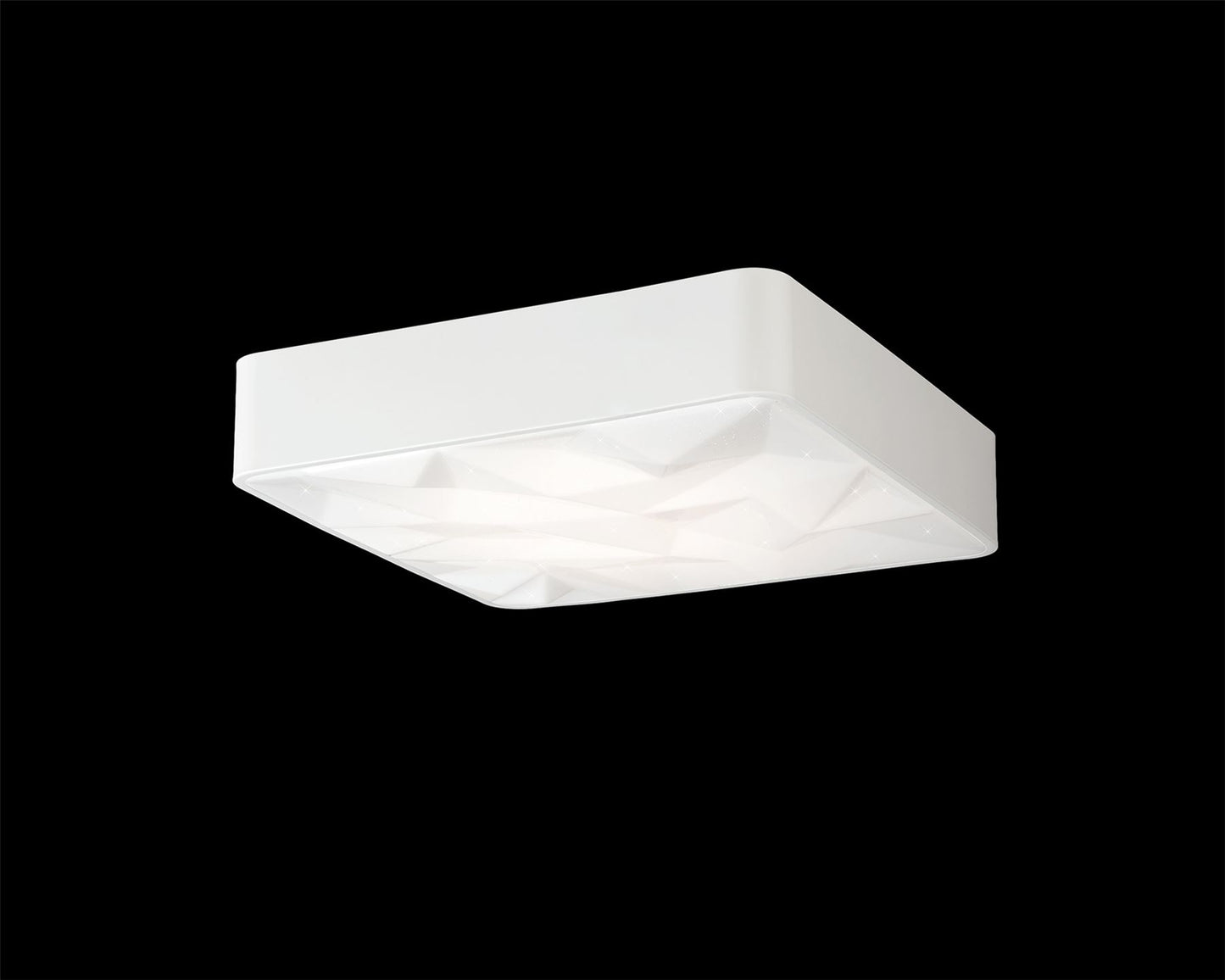Mantra Fusion M5880 Rombos Flush 50cm Square 40W LED 3000-6500K Tuneable, 3100lm, Remote Control White, 3yrs Warranty - M5880 Ceiling
