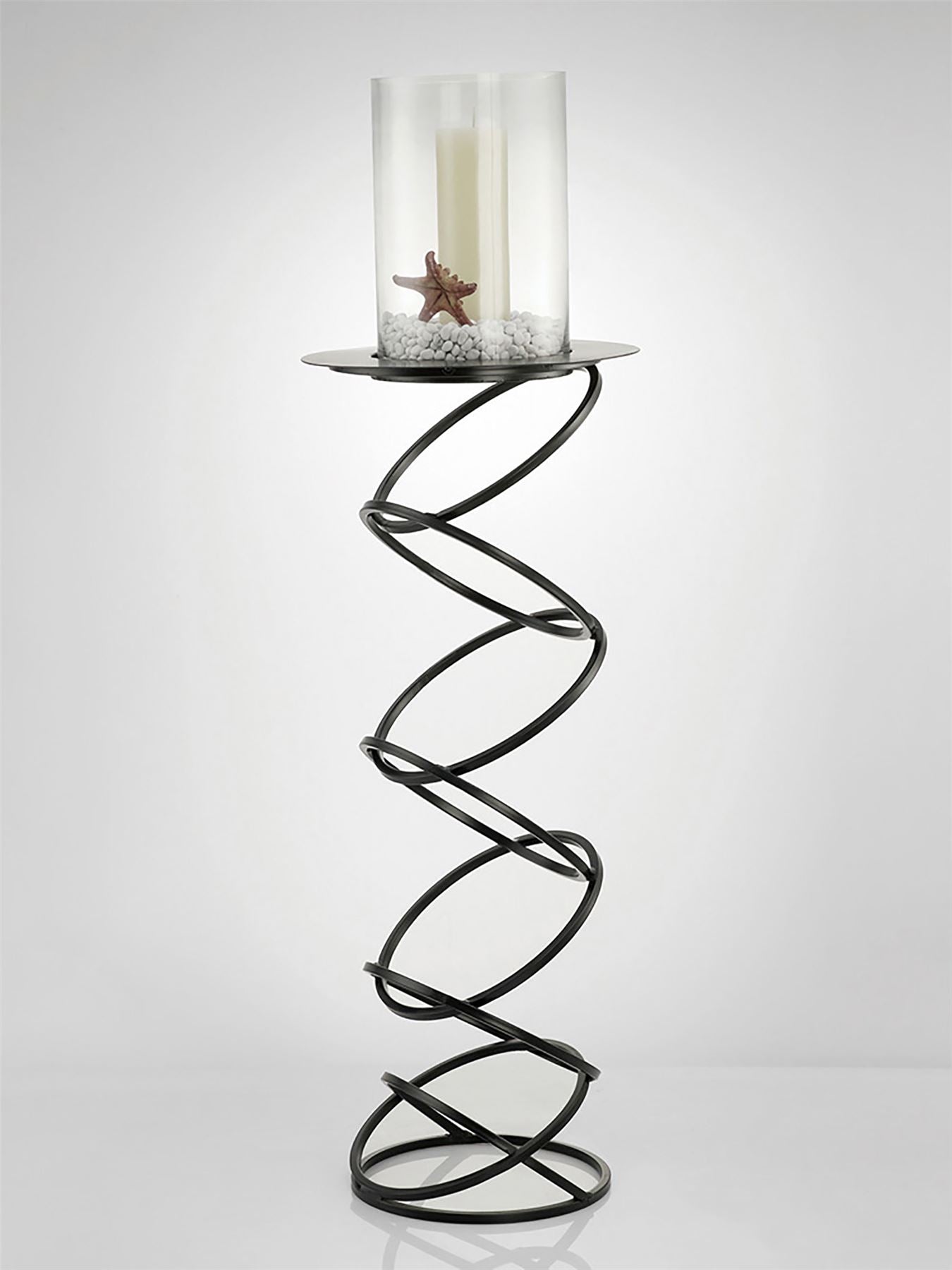 Diyas Home (DH) Zodiac Floor Lamp Candle Holder 117cm Black