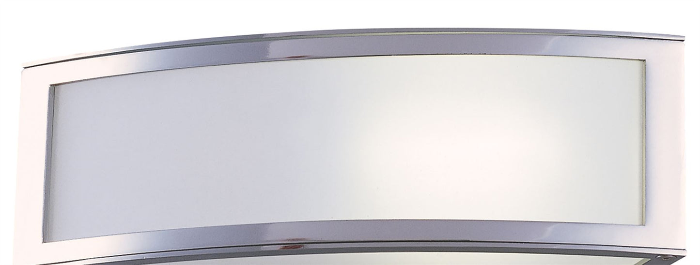 Mantra Duna GU10 Wall Light 1 Light L1/SGU10, Polished Chrome/White Acrylic, CFL Lamps INCLUDED