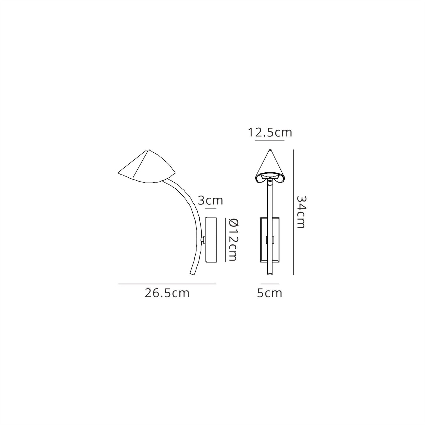 Mantra Capuccina 1 Light Wall Light, 7W LED, 3000K, 630lm, White, 3yrs Warranty