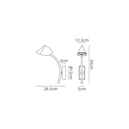 Mantra Capuccina 1 Light Wall Light, 7W LED, 3000K, 630lm, White, 3yrs Warranty