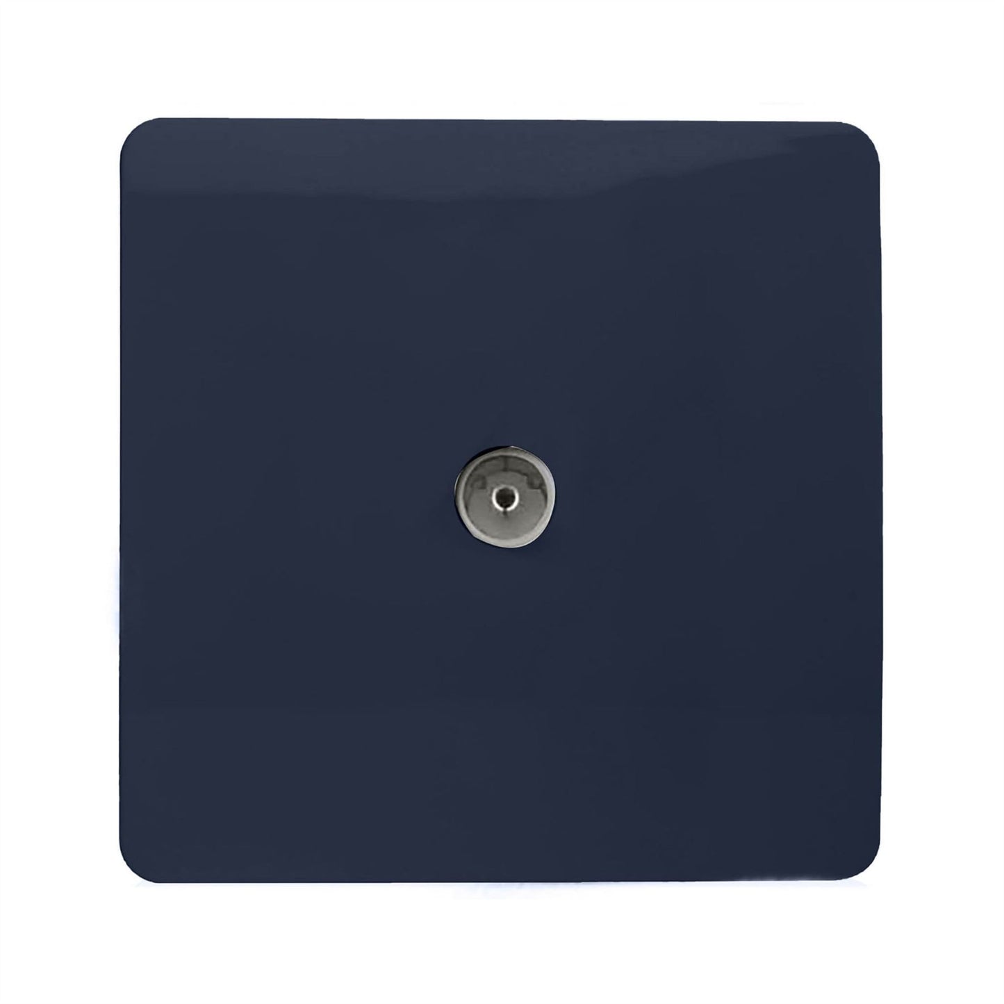 Trendi Artistic Modern Glossy Tactile TV Socket Navy