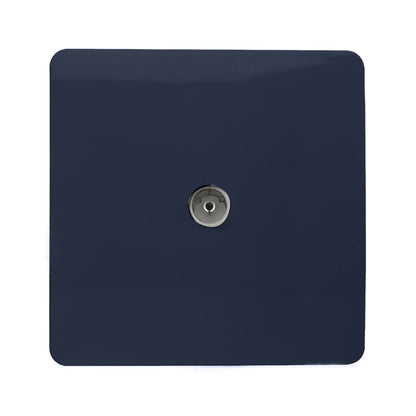 Trendi Artistic Modern Glossy Tactile TV Socket Navy