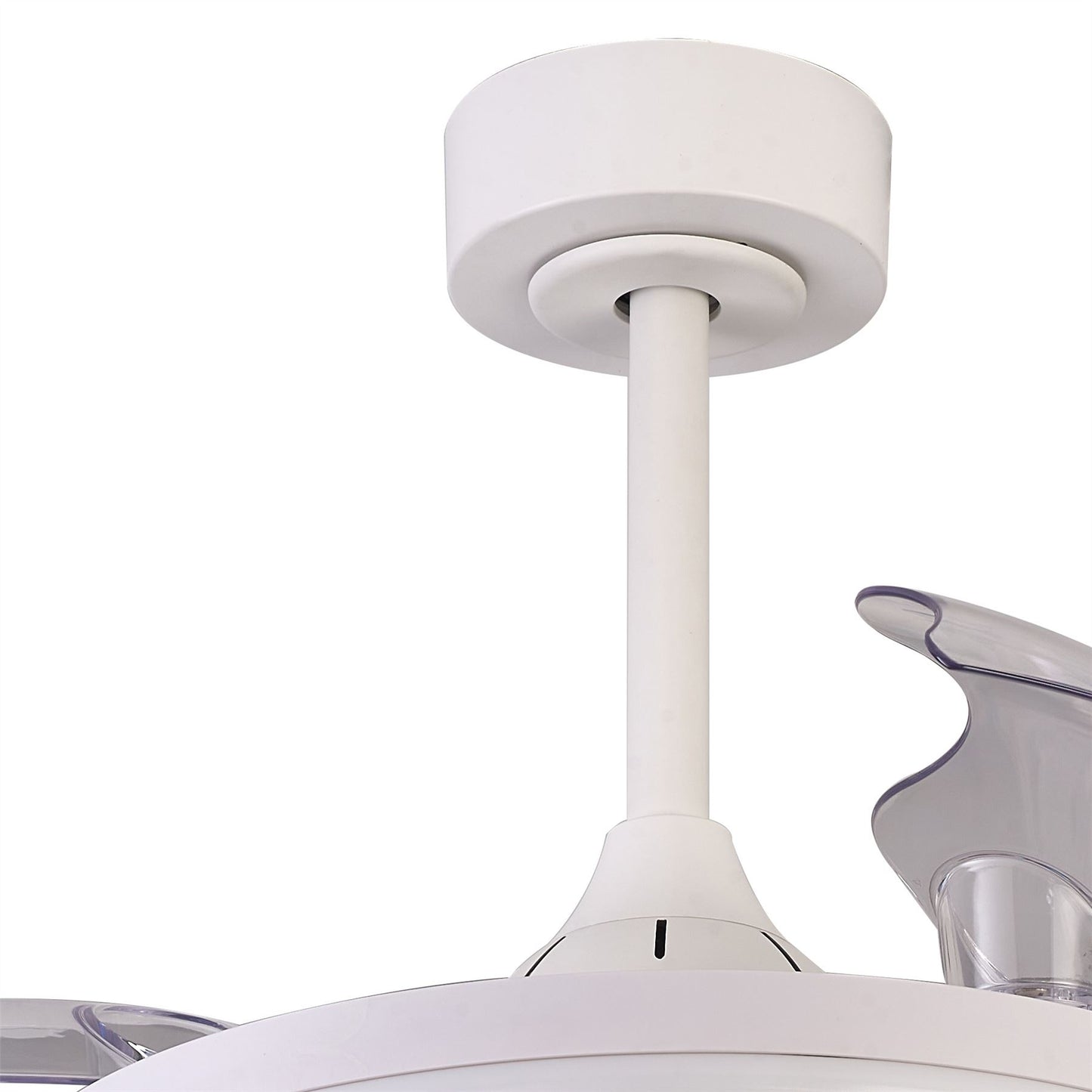 North 40W LED Dimmable White/RGB Ceiling Light With Built-In 28W DC Reversible Fan, Remote Control 3000-6500K, 2500lm, White, 5yrs Warranty