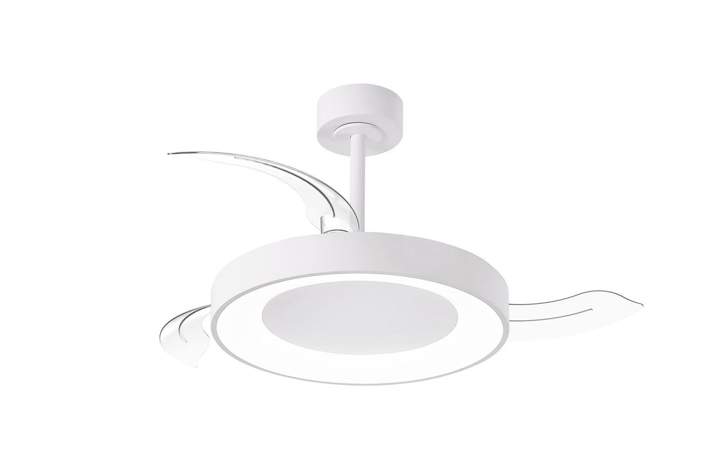 Niseko Fan S 40cm 45W LED Dimmable Ceiling Light With Built-In 25W DC Fan, 2700-5000K Remote Control, 5000lm, White, 5yrs Warranty