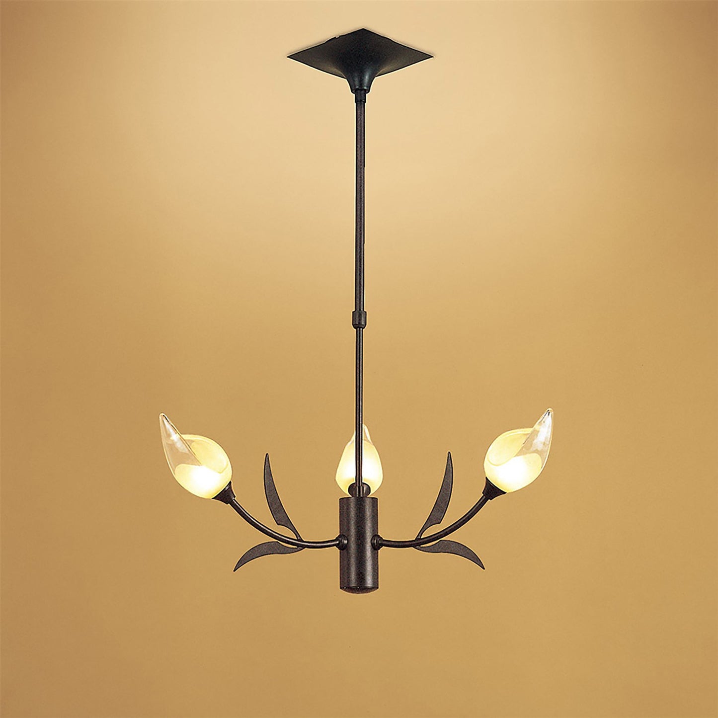 Mantra Holland 56cm Telescopic Pendant 3 Light G9, Brown/Black Oxide