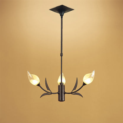 Mantra Holland 56cm Telescopic Pendant 3 Light G9, Brown/Black Oxide